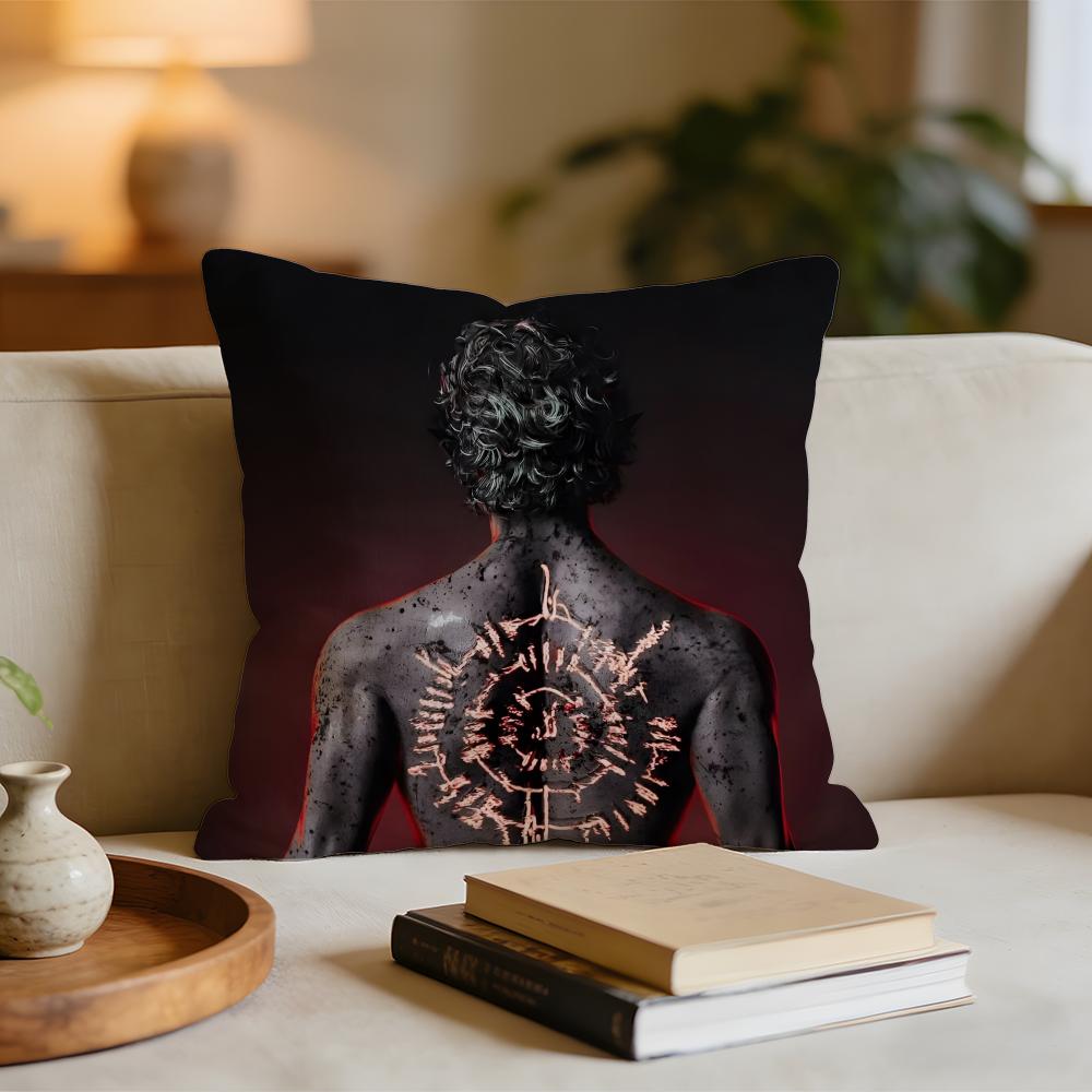 Baldurs Gate 3 Astarion Cushion Cover Short Plush Pillowcase for Bed Sofa Carwashable