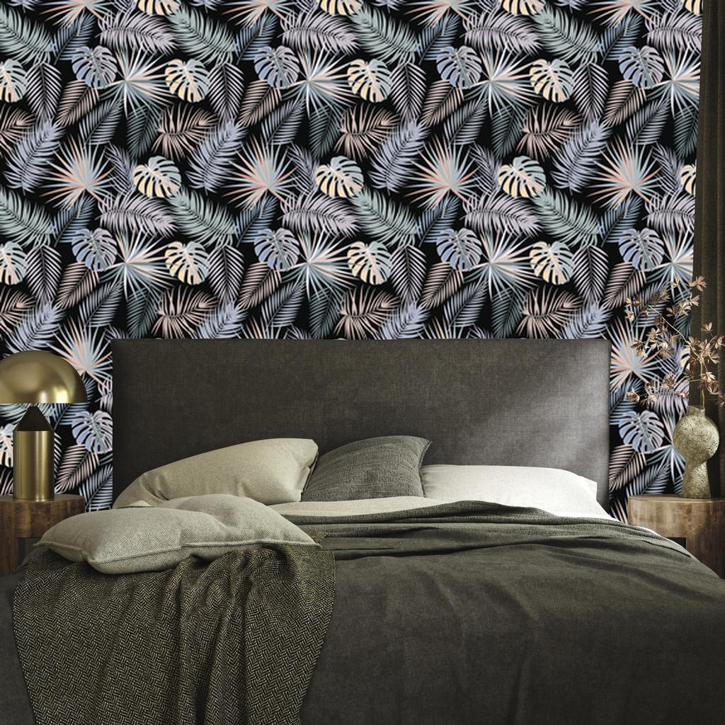 Tropical Palm Leaves Wallpaper for Living Room and Bedroom 50x1000