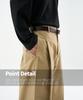 TRIP LE SENS Fw Side Pintuck Curved Pants_Beige