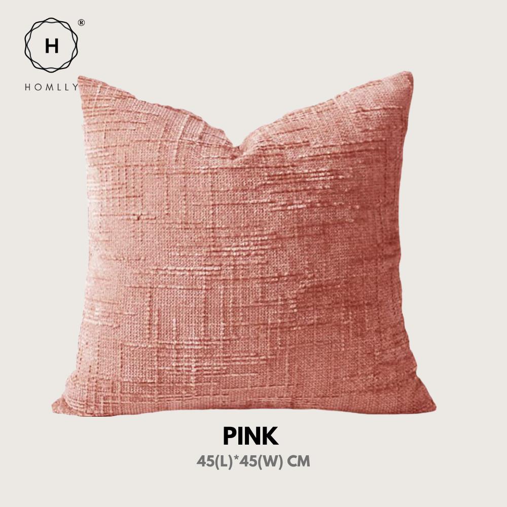 Homlly Fjord Textured Chenille Decorative Pillow Cushion Cover Case (45x45cm) X2PCS