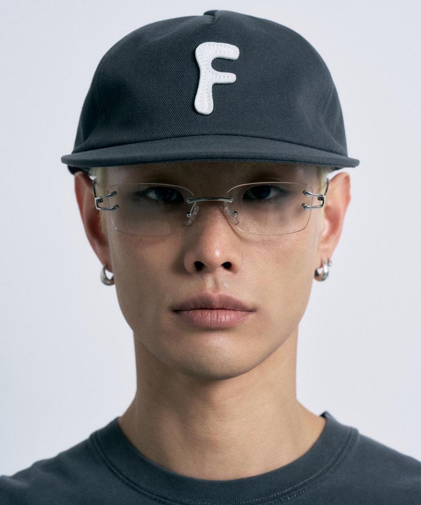 FERNOV F Applique 5-Panel Cap Charcoal