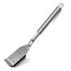 Outdoor Camping Grill Brush with Scraper Long Handle Design Rustproof Heat-Resistant Hard Bristles BBQ Grill Cleaning Brush