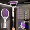 2026 Telescopic Electric Mosquito Swatter: Powerful Shock, Automatic Mosquito Lure & Repel for Home Use