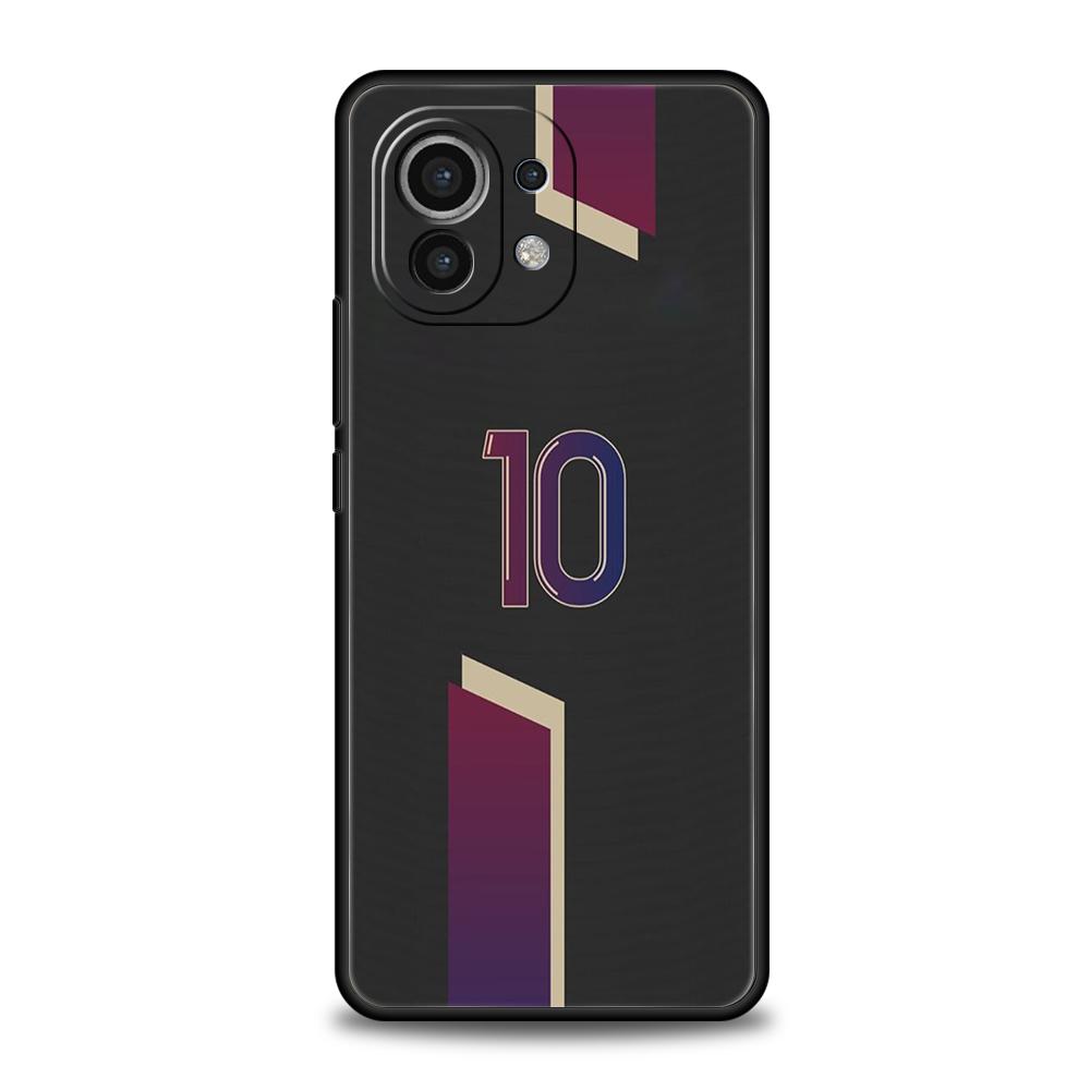FootBall Number Phone Case For Xiaomi Mi X3 X4 NFC F3 M3 M4 GT Note 9T 10T 10 11 Ultra 11T 12 12T Pro Lite 5G Silicone Shell Bag