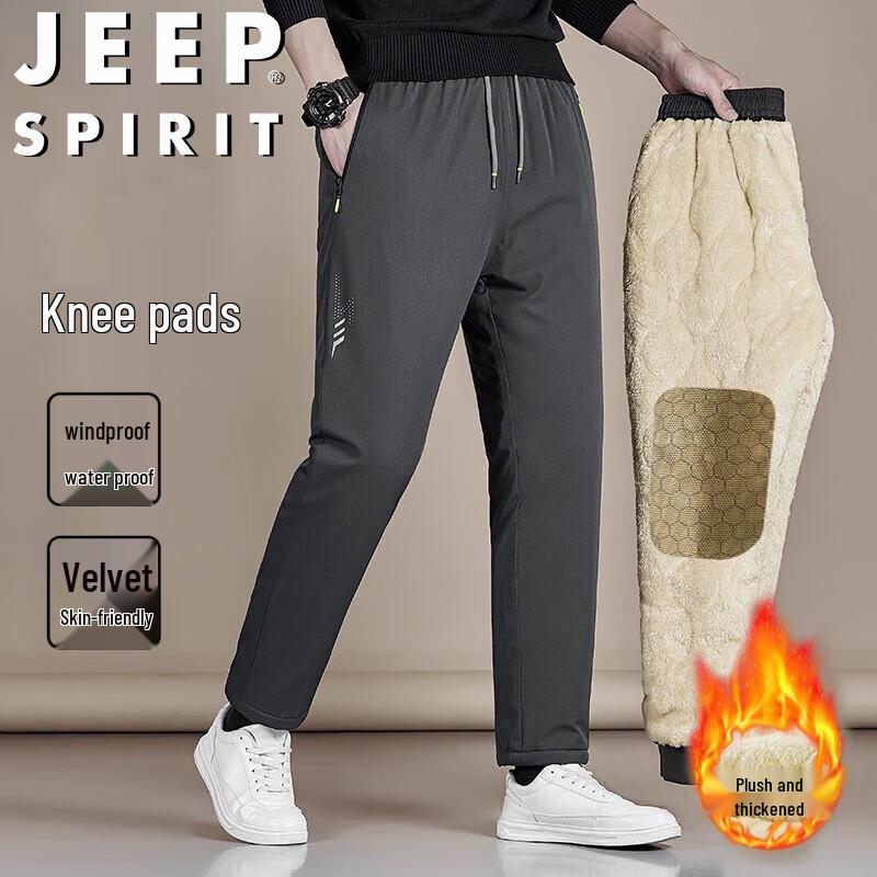 JEEP SPIRIT Men's Thermal Straight-Leg Pants