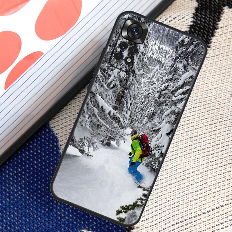 Cool Sports Snowboarding Case For Xiaomi Redmi Note 14 13 12 11 Pro 11S 12S Redmi 10 13 15 13C 15C 10C 12C 14C Funda