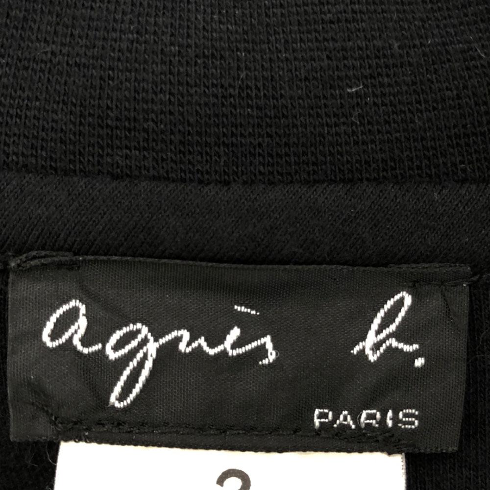 agnes b. Cotton Stainless Collar Coat 2 Black Women Used