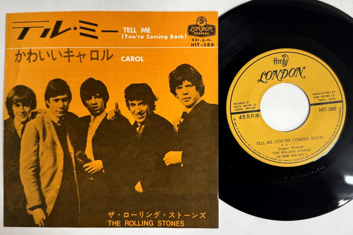 

7inch Record ROLLING STONES Tell Me Youre Coming Back Caro HIT388 LONDON 1964 Japan Rock Used