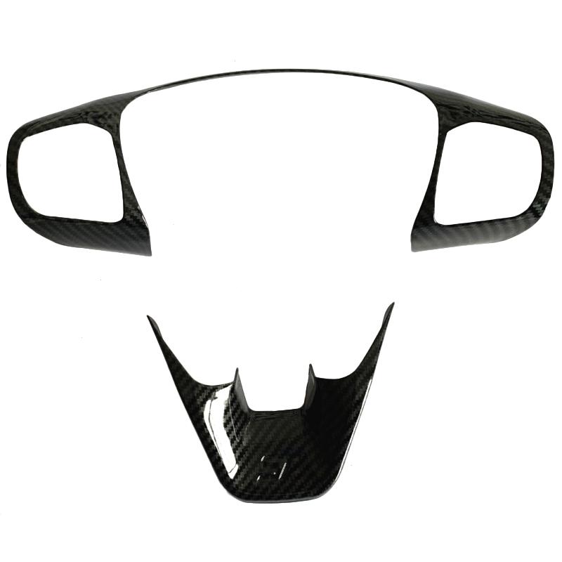 For Ford Fiesta MK8 2018 Focus MK4 ST    Steering Wheel Button Frame Cover Trims ABS Sticker Car Styling Accessories