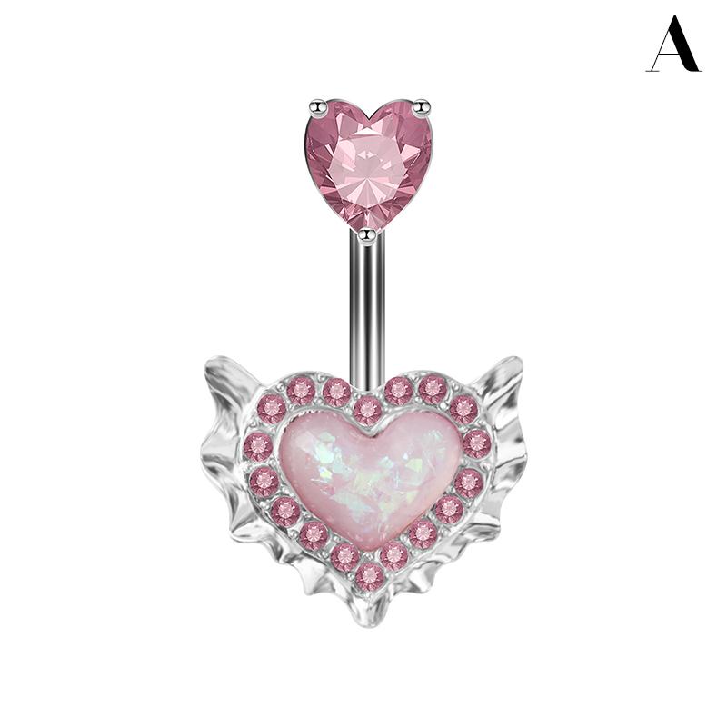 

Кольца в форме сердца для пупка розовые женские кольца для пупка болтающиеся пирсинг пупка штанга пирсинг украшения для тела