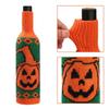 Exquisite Knitted Halloween Wine Bottle Cover Reusable Elastic Wine Bottle Sleeve Pumpkin Champagne Bottle Bag Table Decor