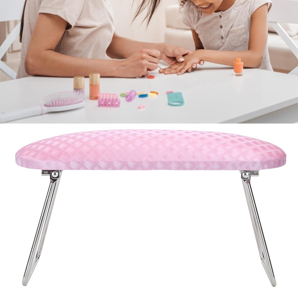Nail Art Hand Pillow Foldable Manicure Hand Holder Wrist Support Nail Rest CushionPink