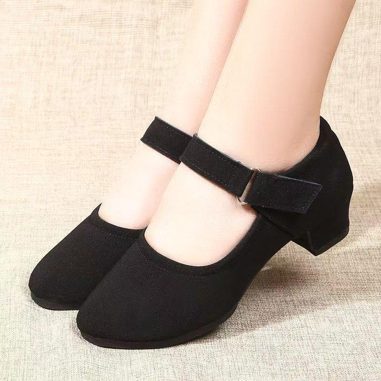 

Medium-heeled work shoes for women in autumn 2025, new professional soft-soled, not tired of standing for a long time at work, fashionable thick-heele 40 чёрный