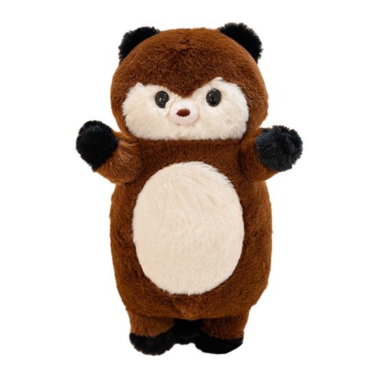 Fox Stuffed Animal with Sound, Cartoon Plush Bear Squirrel Toy, Soft Cuddle Doll for Children, Birthday Gift for Boys Girls темно-коричневого