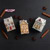 Mini Christmas Gingerbread House Spice Jar Set Holiday Village Festive Kitchen Decor with Countertop Christmas Candle