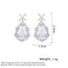 Women's Light Luxury Design Elegant Water Droplet Inlaid Zircon Earrings Fashionable And Versatile Niche Design Earrings