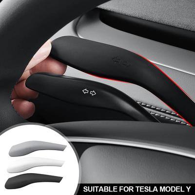 Auto Schalthebelabdeckung Lenkstockhebelgriffschutz Schalthebelgehäuse Schaltknaufabdeckung Autozubehör Für Tesla Model Y