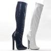 Extreme 15CM-17CM High Heel Vintage Sexy Knee High Boots Plus Size 36-46