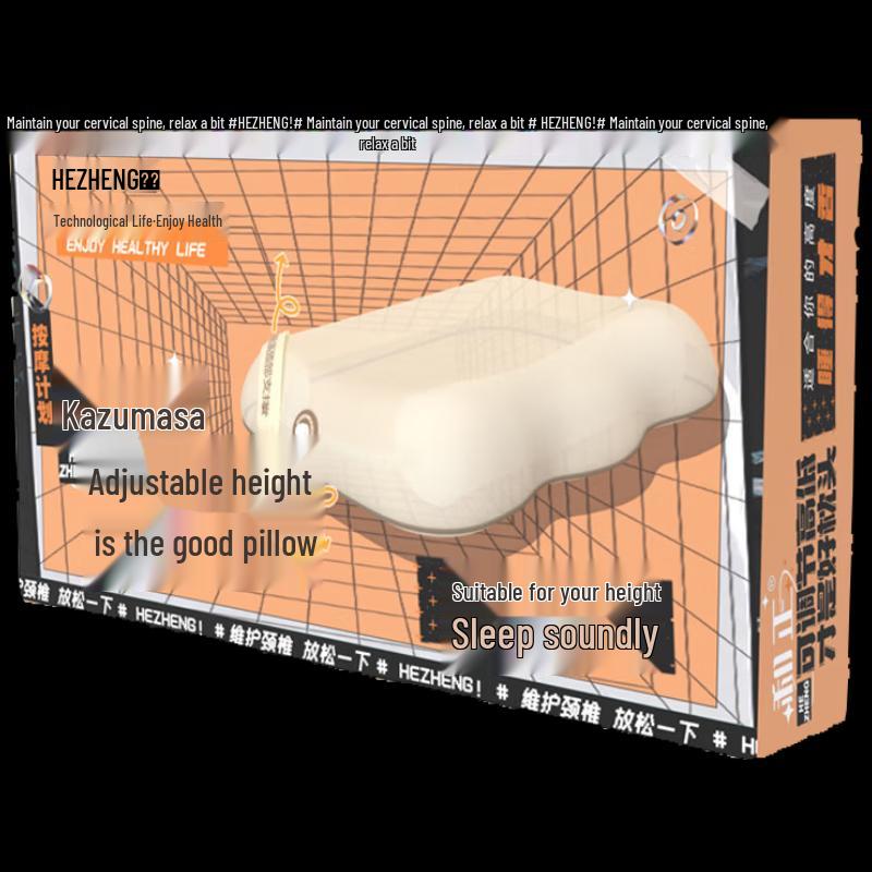 HEZHENG Airbag Lift Cervical Pillow CN Plug (adapter Included)