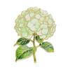 Durable Brooch Pin Pin Enamel Hydrangea Shape Lapel Polished Edges Backpack Smooth Round