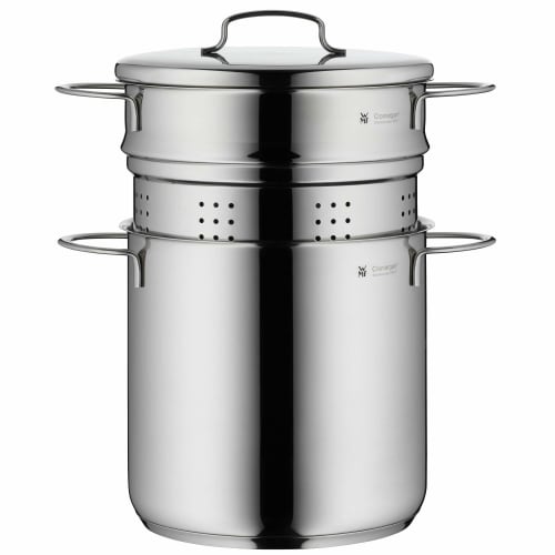 WMF "Mini Pasta Pot" Stainless Steel, 18cm, Double-Handled Pasta Pot, Induction and Gas Compatible, Simple Design, Maneuverable, W0718826040