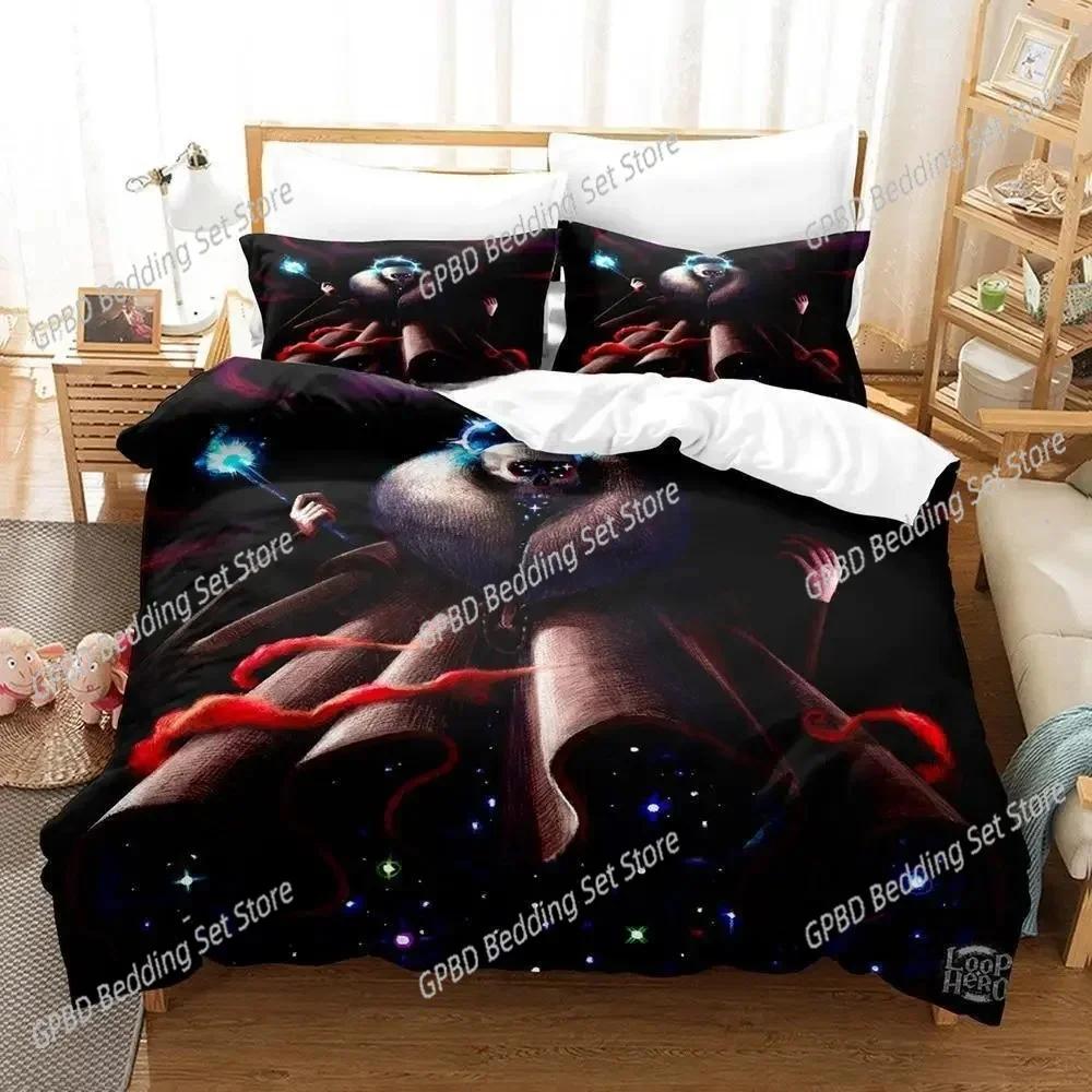 Loop Hero 3D NEW Duvet Cover Pillowcase Bedding Set Adult Boy Girl Bedroom Decoration Children Single Double Large
