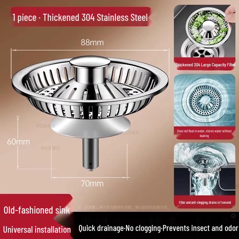 

Stainless Steel Kitchen Sink Strainer