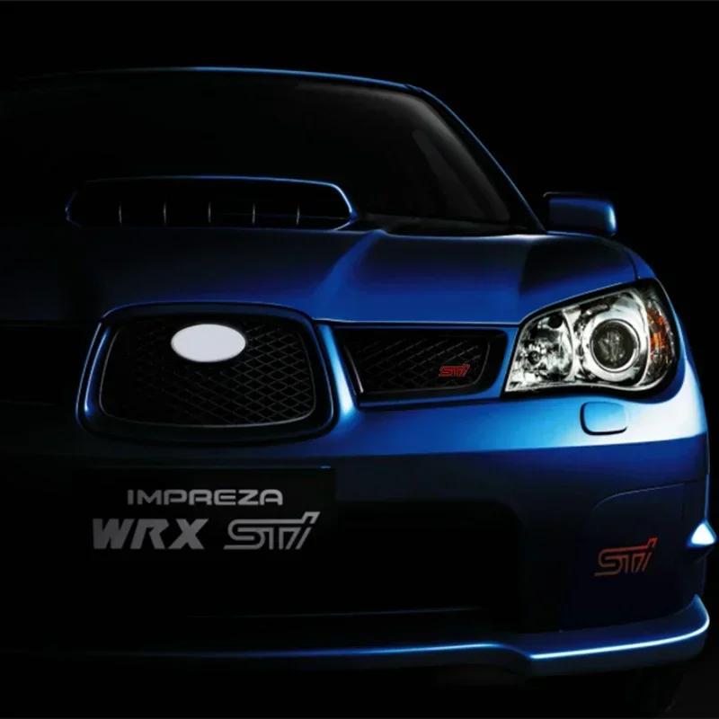 3D Metal STI Logo Emblem Car Front Grille Logo Badge Sticker Styling for Subaru Legacy Impreza XV BRZ Forester WRX Levorg Ascent bb1