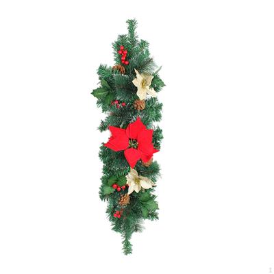 Christmas Mail Box Swag Wreath Mixed Decorations for Holiday Fireplace Home