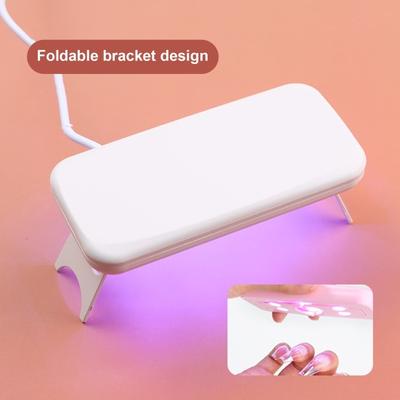 UV-Nagellampe, tragbar, Mini-USB, kompakt, faltbar, einfach zu bedienende LED-Lichttherapie-Maschine, Nagellack-Trockner für Reisen