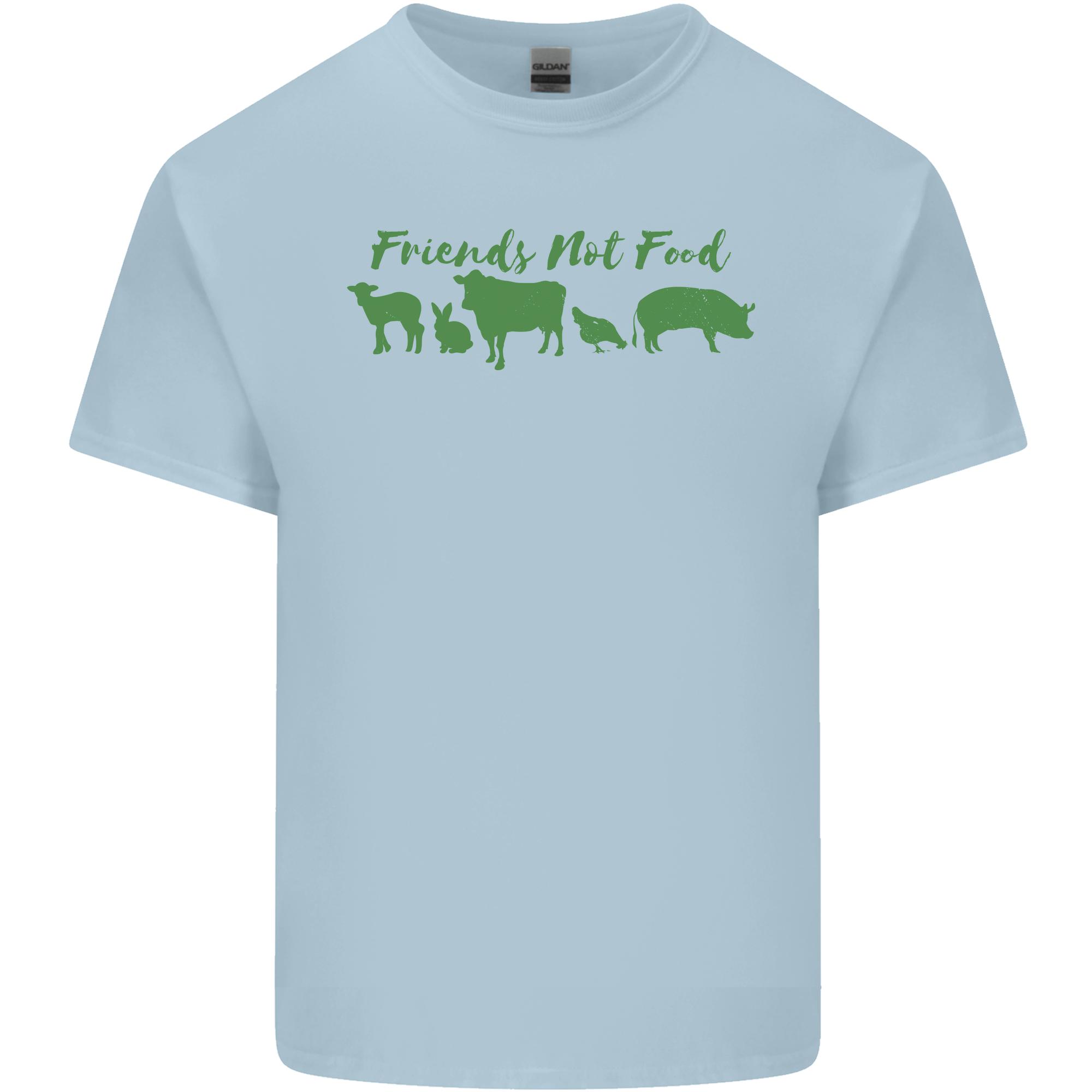Animals Are Friends Not Food Vegan Unisexs Light Cotton TShirt S
