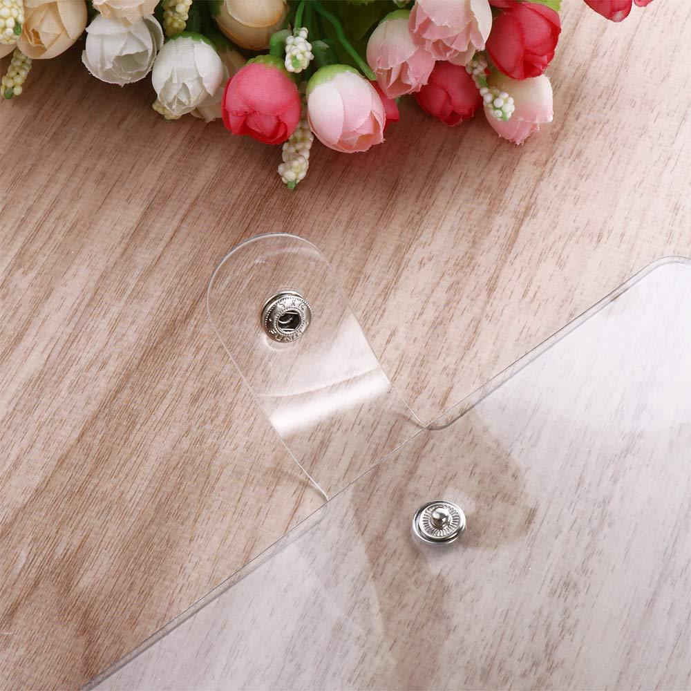 Office Supplies School Folder Transparent Clip File Notebook Binder Loose Leaf Ring Planner