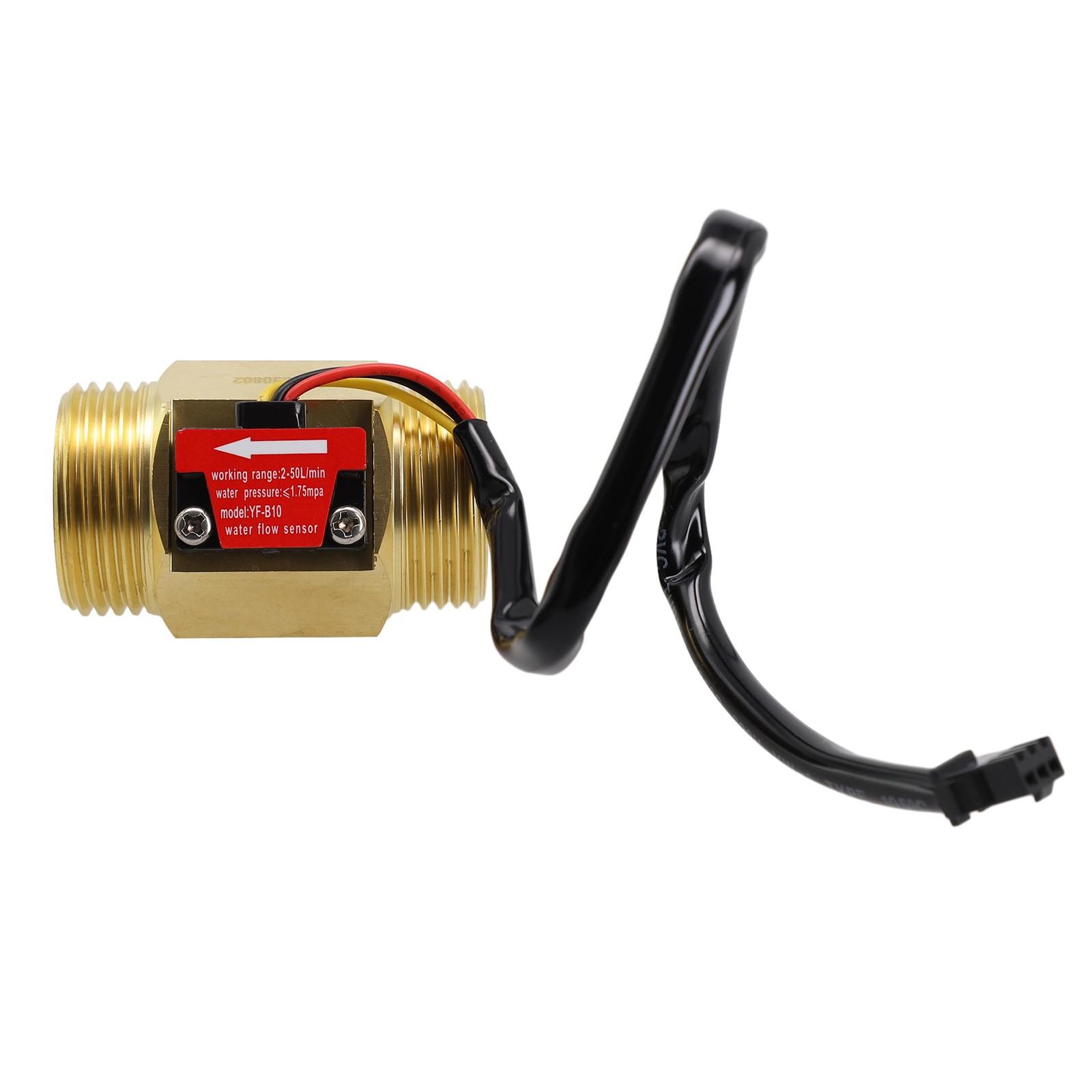 

Датчик потока воды Резьба 13 мм Латунный счетчик Интерфейс G1 flow meter