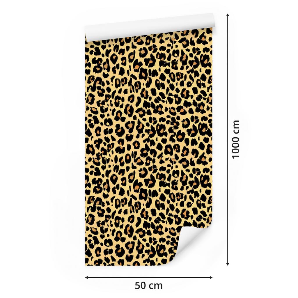 Animal Skin Wallpaper Ochre and Gold for Living Room and Bedroom 50x1000