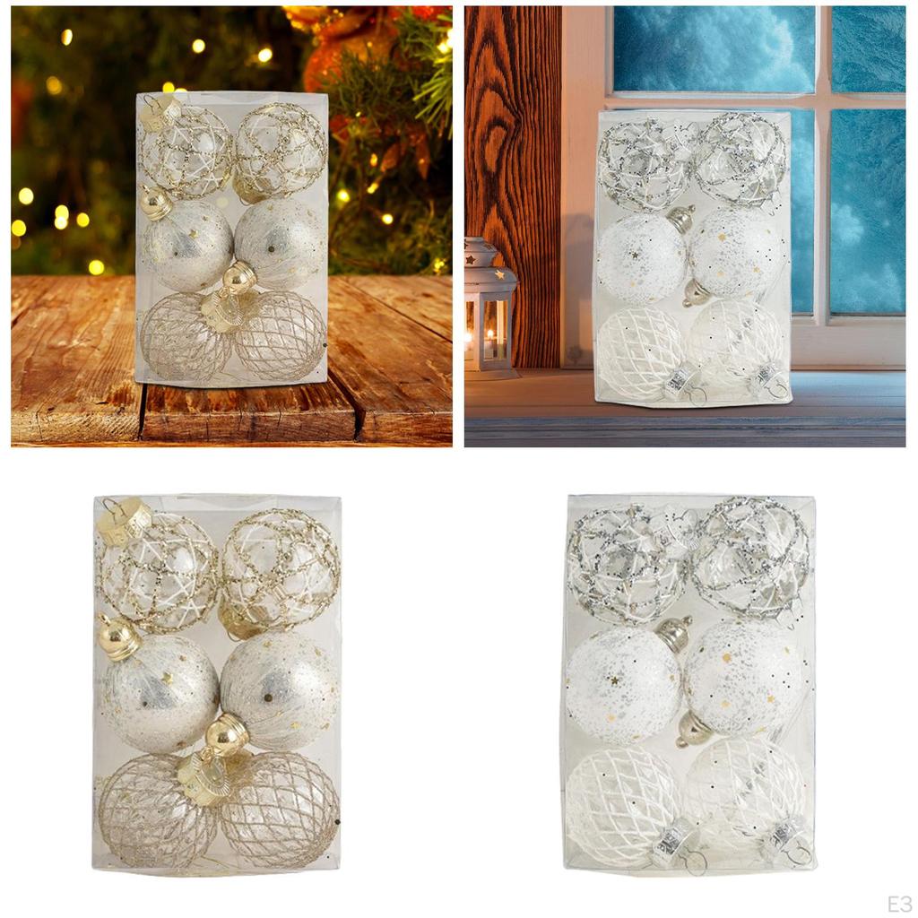 6 Pieces of Holiday Tree Ornaments for Indoor And Outdoor Use
