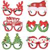 Christmas Holidaythemed Glasses Snowman Santa Festive Celebrations Props Decor
