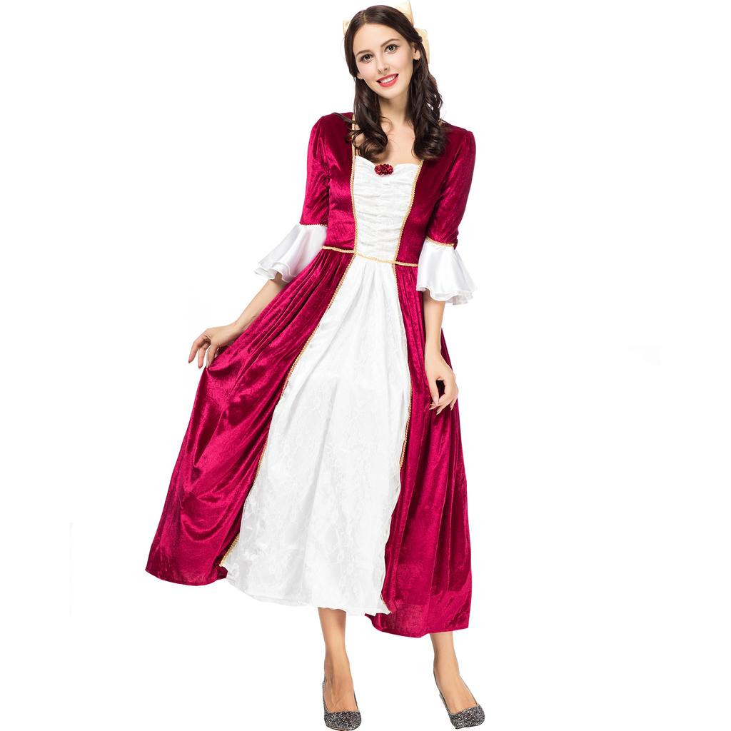 Halloween costumes, court princess dresses, European, American and ancient Roman queen Cleopatra sexy dress stage wear