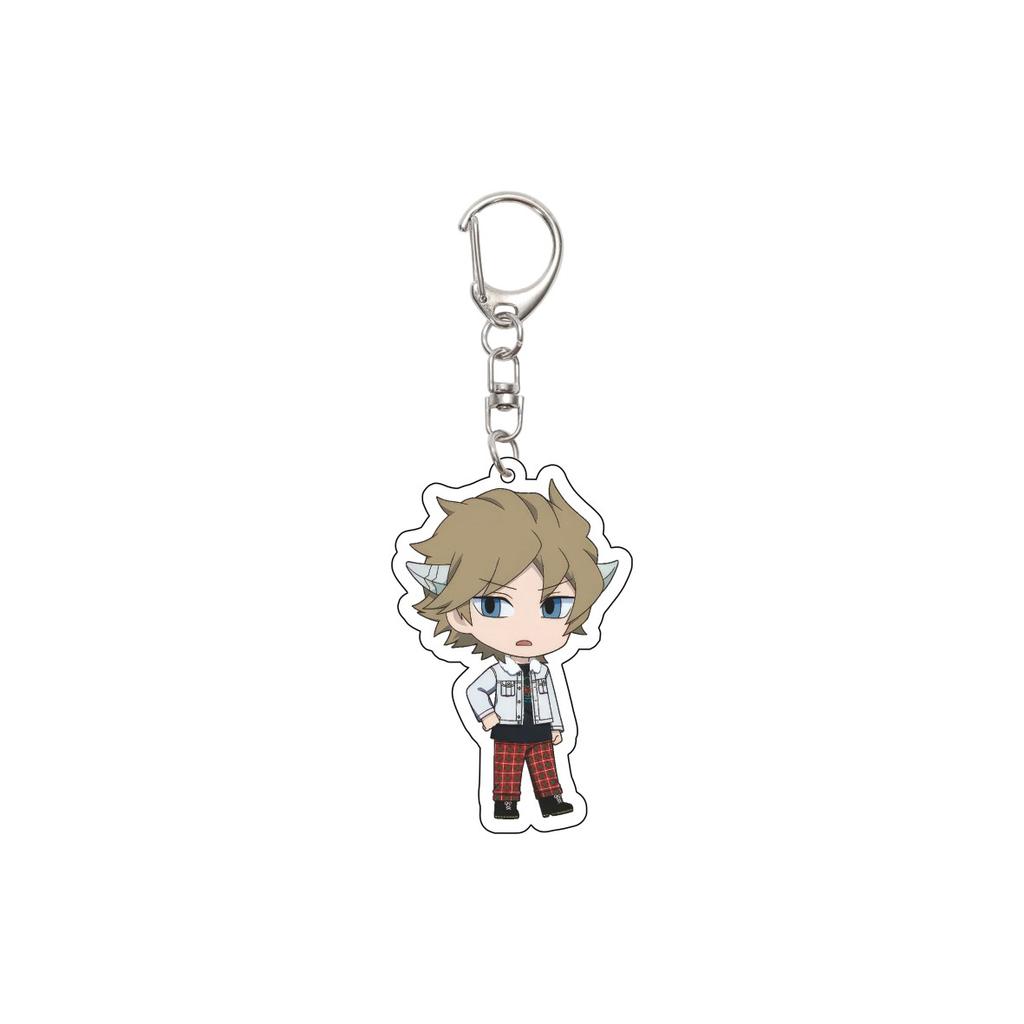 55MM Anime World Trigger Keychain Kuga Yuma/Jin Yuichi Key Chain Acrylic Model Plate Christmas Gifts