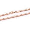 Unisex Snake Chain Women Necklace Choker Stainless Steel Clavicle Rose Gold Color Chain Necklace For Women Jewelry