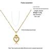 Heart Series 18K Gold-Plated Titanium Steel Necklace - Elegant, Colorfast, Simple & Chic Clavicle Chain