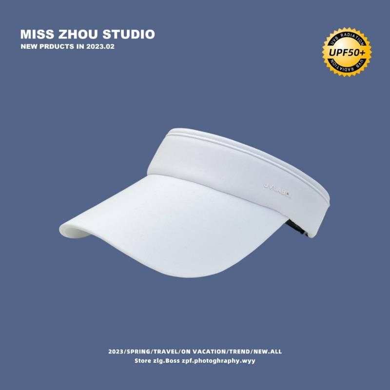 Running empty cap children summer outdoor sports outing big eaves cold silk cool feeling no top cap men