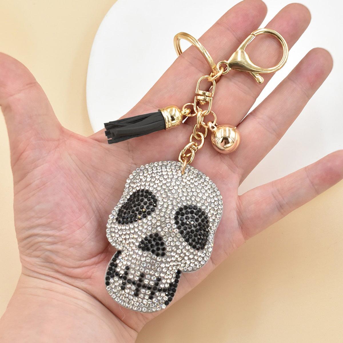 

YLWHJJ абсолютно новый брелок для женщин, милая красочная собака, мультяшные животные, горный хрусталь, сумка, кулон, кисточка, брелок, модные ювелирные изделия