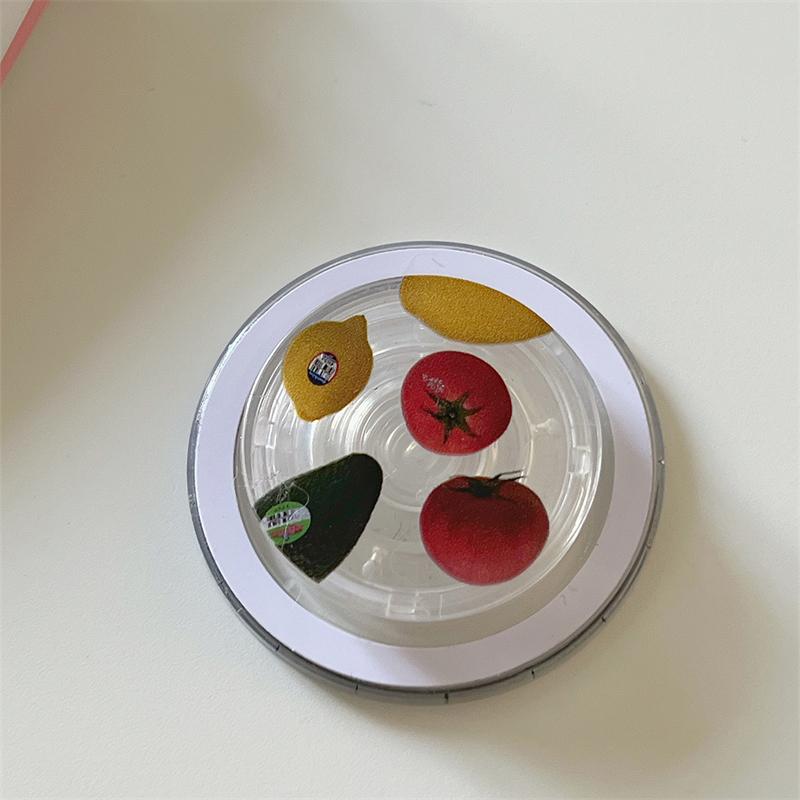 Korean Cute Food Cat For Magsafe Magnetic Phone Griptok Grip Tok Stand For iPhone 15 Foldable Wireless Charging Case Holder Ring