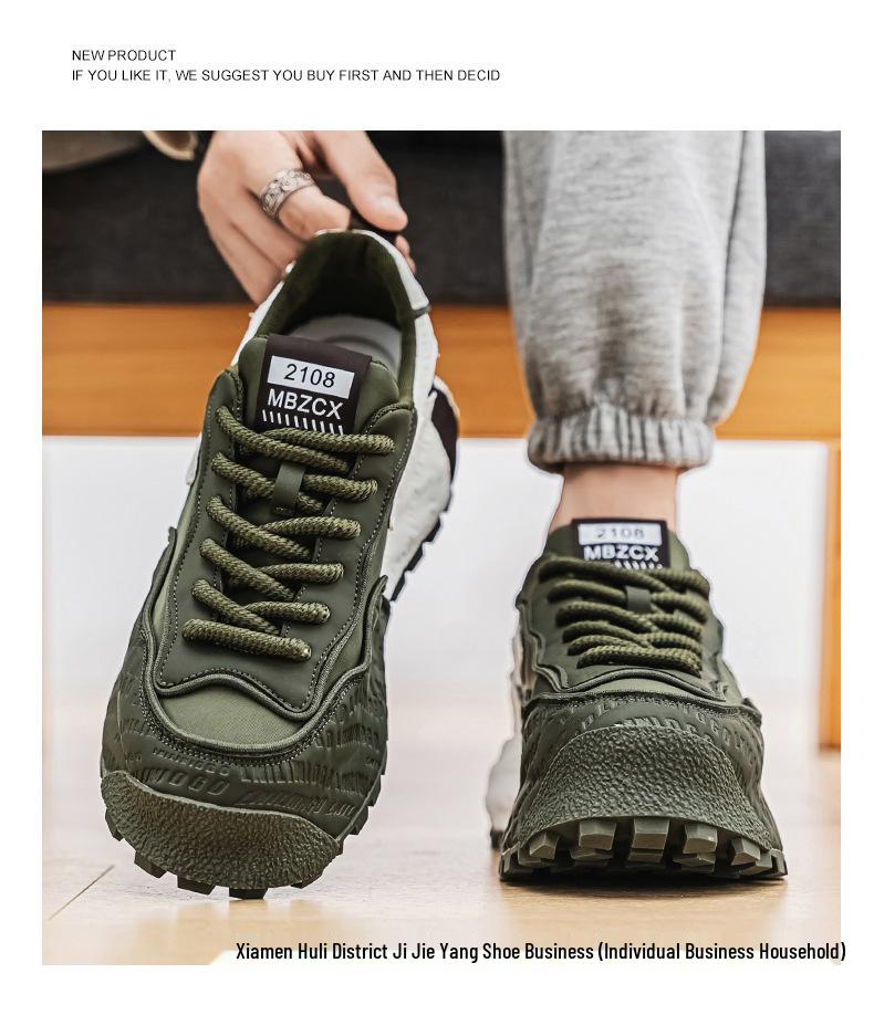 Sneakers décontractées de sport d'été tendance haut de gamme pour hommes avec rehausse invisible