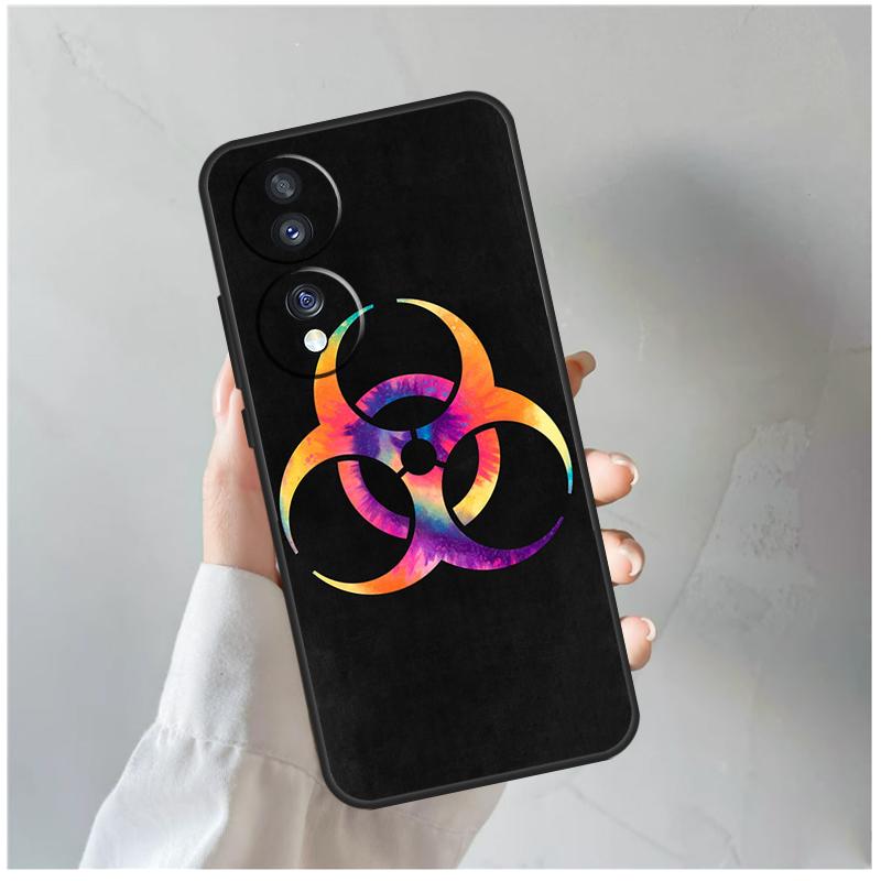 Biohazard Symbol Logo For Honor Magic 8 7 6 5 Pro Case For Honor 400 200 Lite 90 70 50 X8c X8b X9a X9b X9c X9d Win