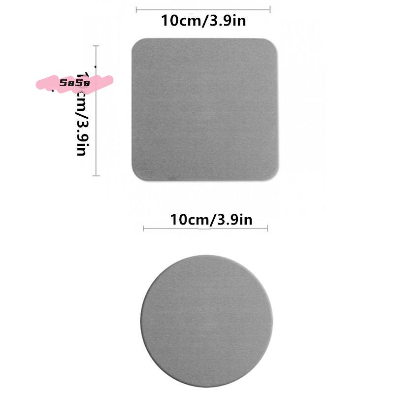 1Pc Solid Color Diatomaceous Earth Coasters round Square Absorbent Non-Slip Kitchen Mats for Home Decoration And Toiletries