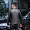 Autumn Genuine Leather Jacket Men's First Layer Cowhide Jacket Stand Collar Jacket Business Casual Men's Motorcycle Jacket