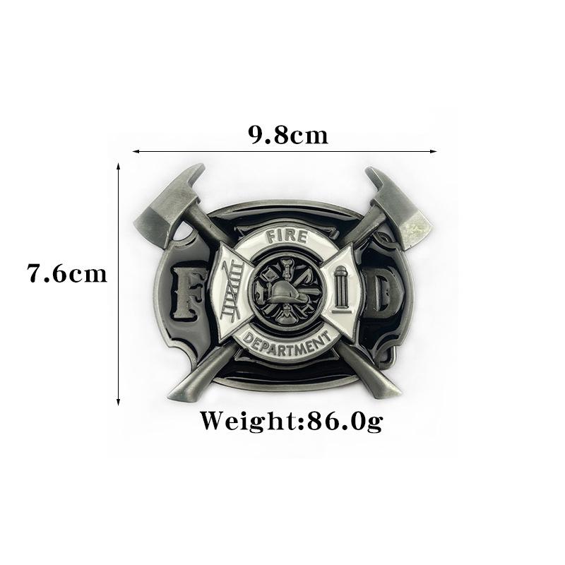 Trendy Fire Department Alloy Belt Buckle
