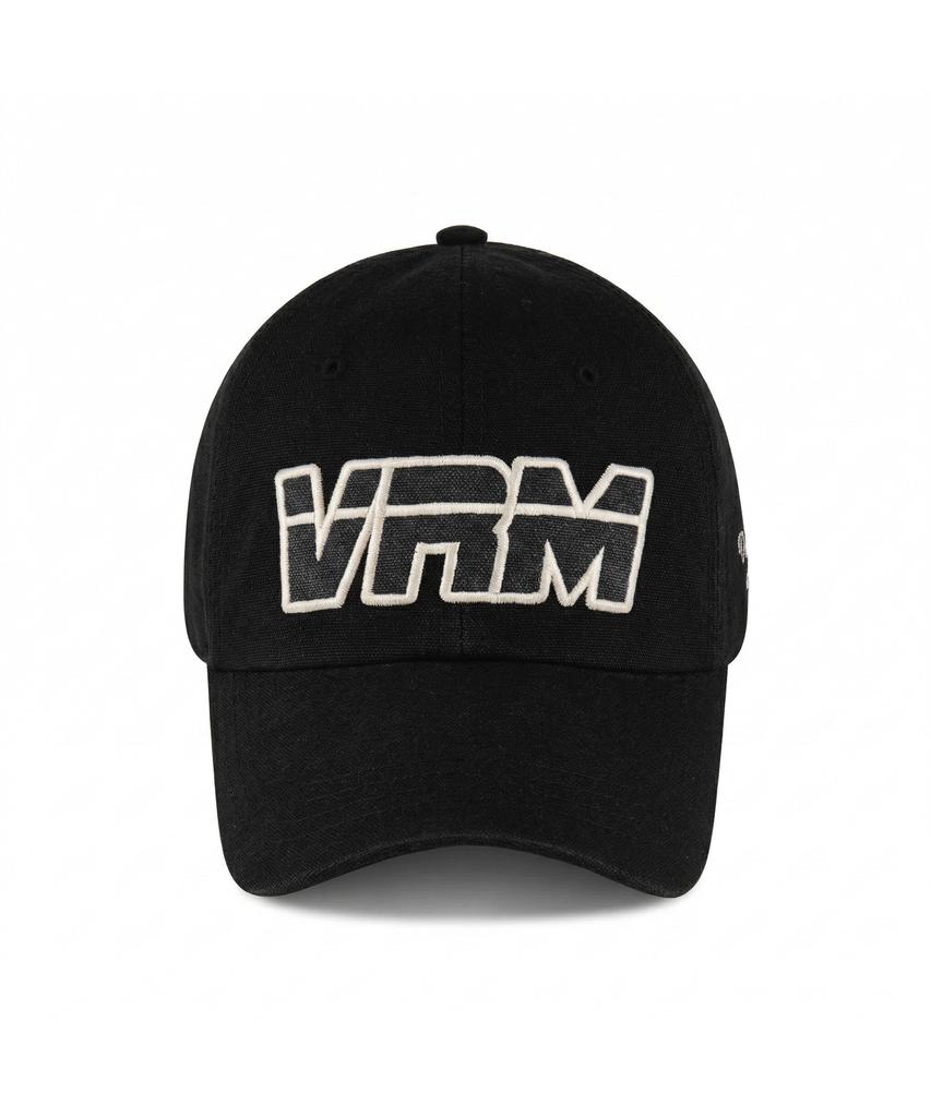 VERUTUM Vrm Applique Logo Pigment Ball Cap Black