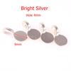 50PCS Tibetan Style Alloy Glue on Flat Pad Bails Water drops Rectangle Shape Pendants Charms Connector Hanger for Jewelry Making